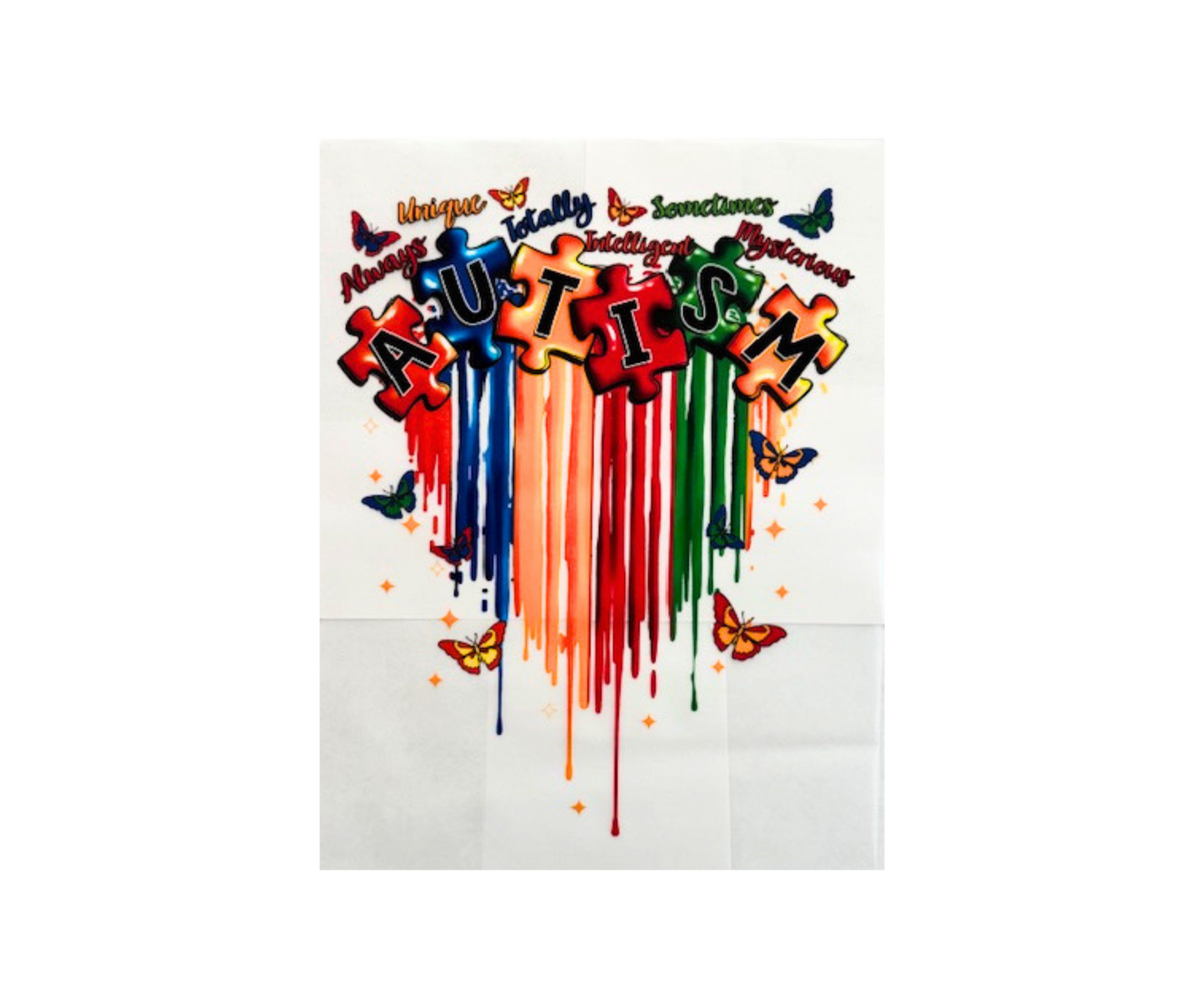 Autism Awareness Puzzle Pieces Fairy Tshirt