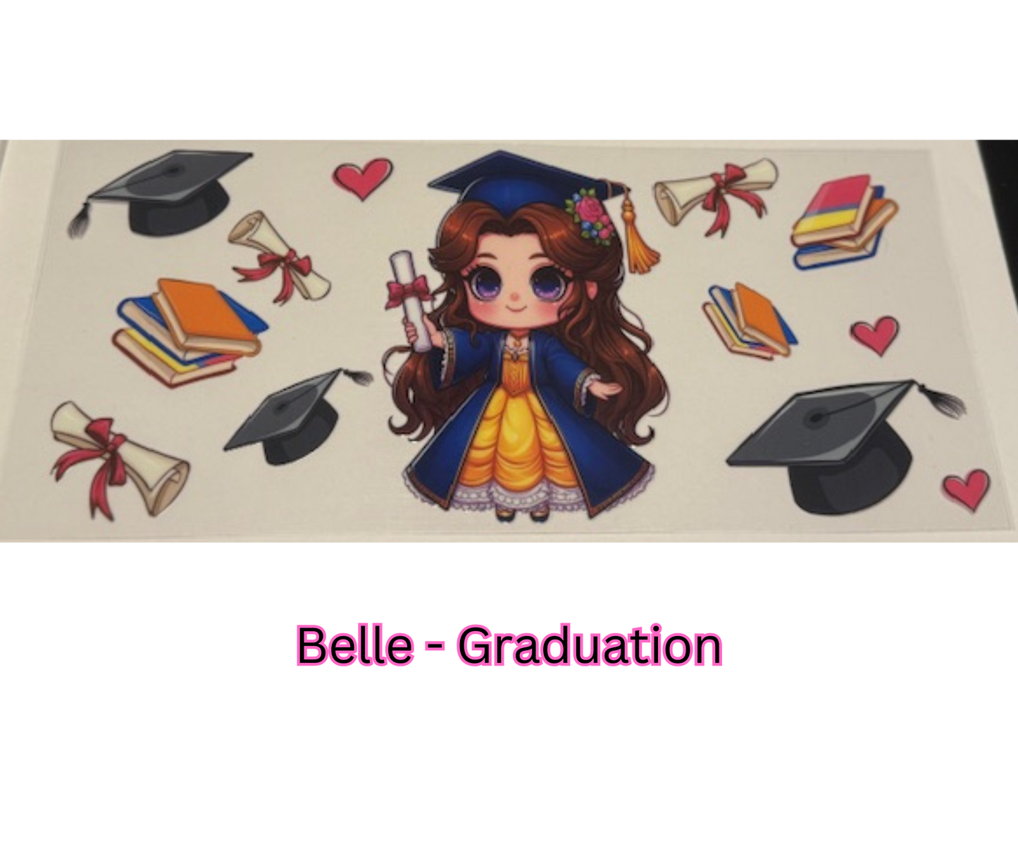 Belle - Graduation 16oz cup wrap