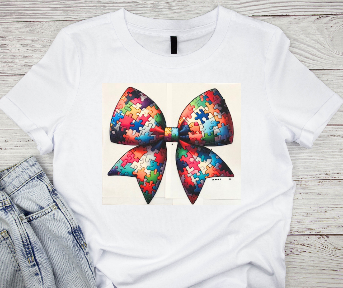 Autism Awareness Bow Tshirt