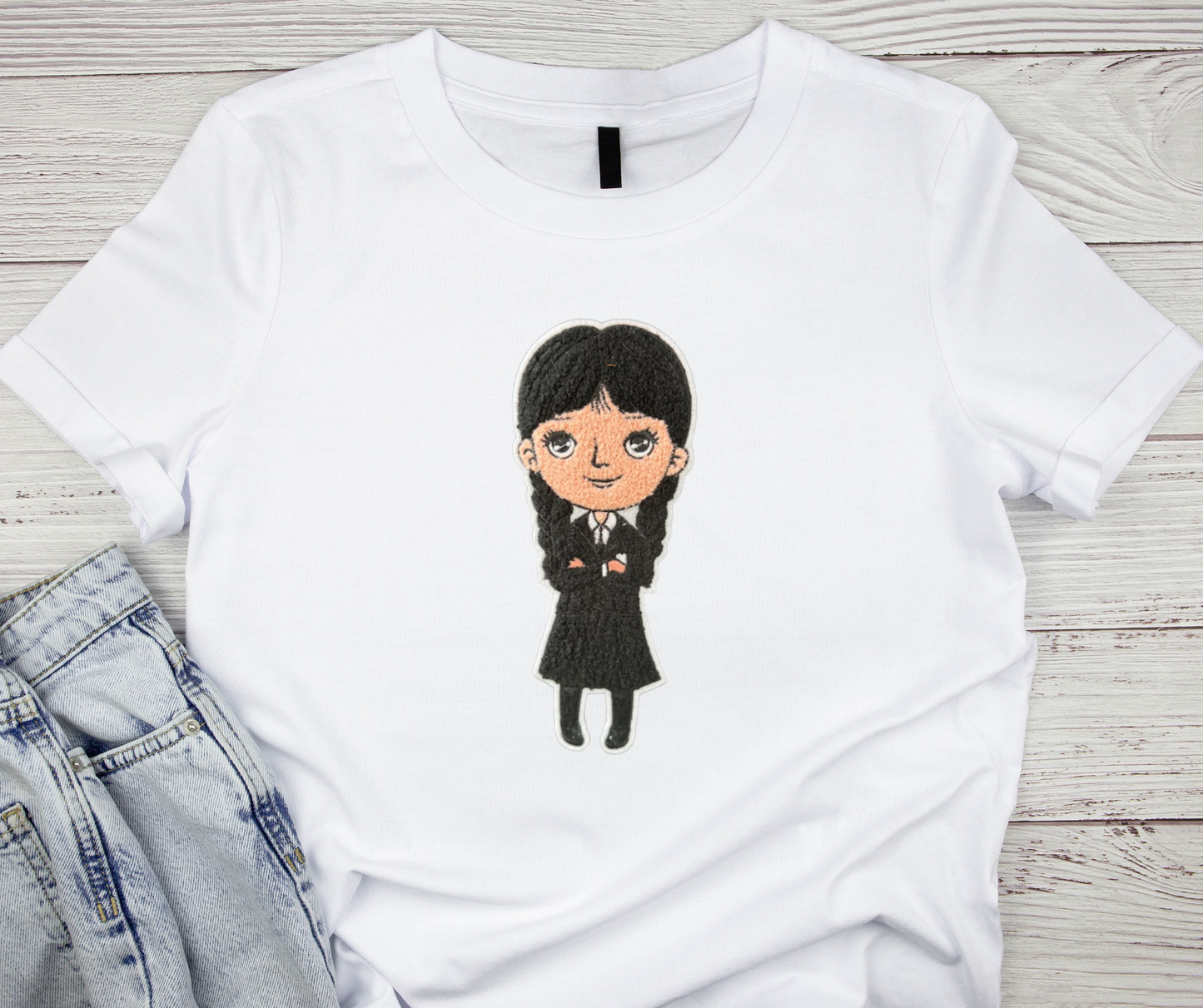 Wednesday Adams Iron On Patch