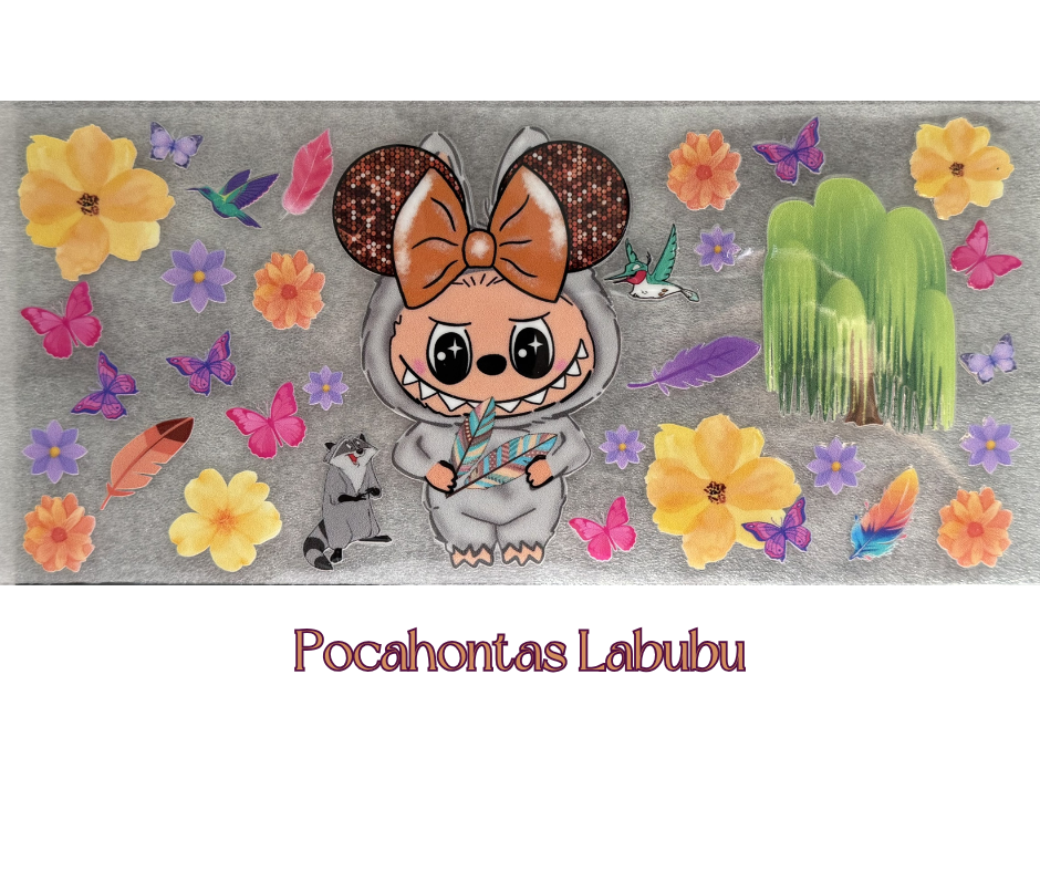 Pocahontas Labubu - 16oz UVDTF cup wrap