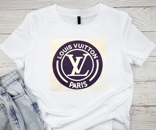 Purple LV Paris Tshirt