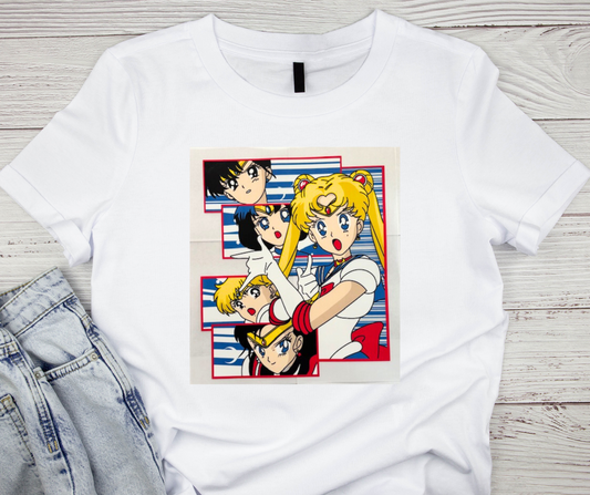 Sailor Moon and Friends in Action Tshirt