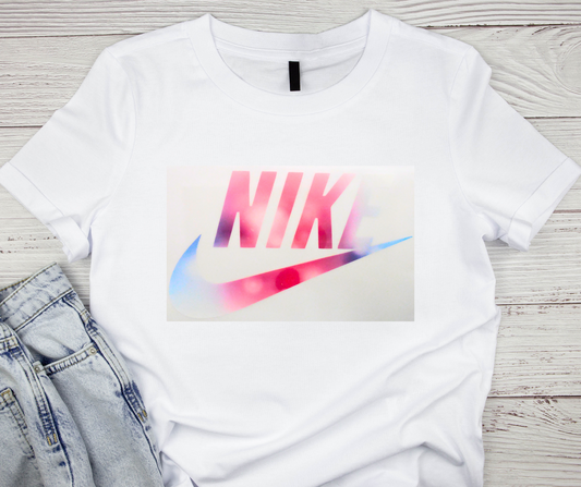 Nike Purple/Blue/Pink/White Swoosh Tshirt