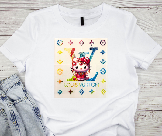 Hello Kitty Multicolored LV Tshirt