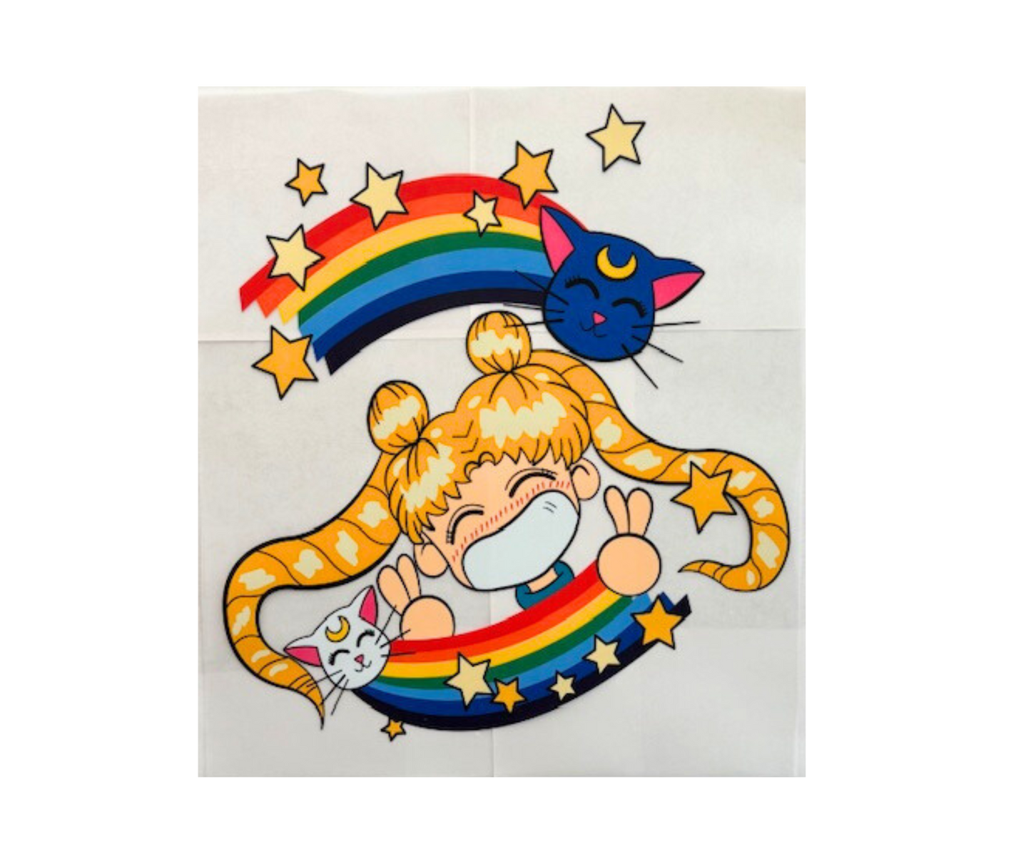 Sailor Moon w/ Rainbow Cats Tshirt