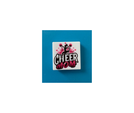 Cheer Mom Silicone Focal