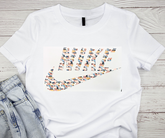 Nike Orange/Blue/Gold Swoosh Tshirt