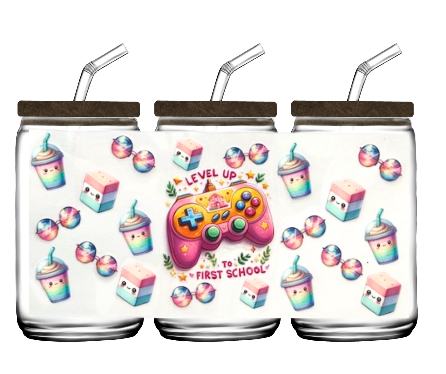 Level Up - 16oz or 20 oz cup wrap