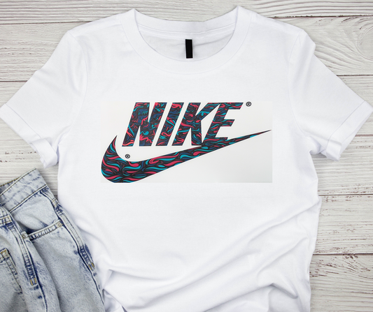 Nike Red/Blue/Black Swoosh Tshirt