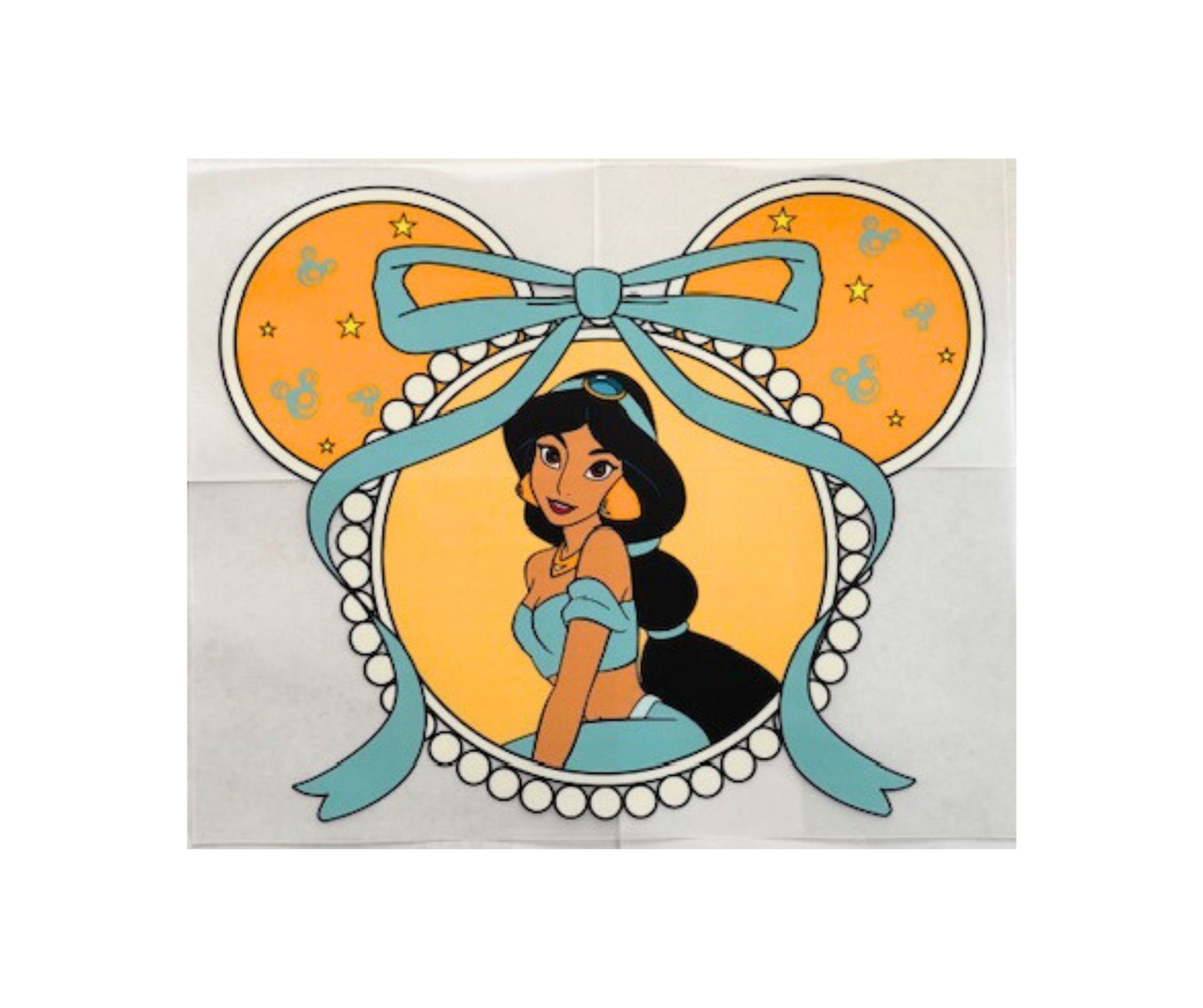 Disney's Jasmine in a heart Tshirt