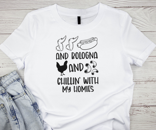 Chicken Wings, Hot dog and Bologna Tshirt