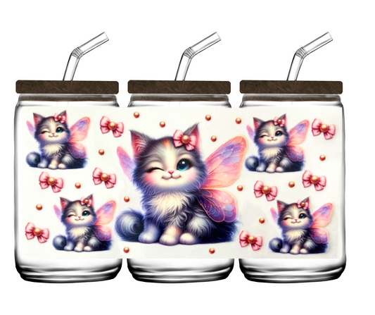 Kitty Fairy - 16oz or 20 oz cup wrap