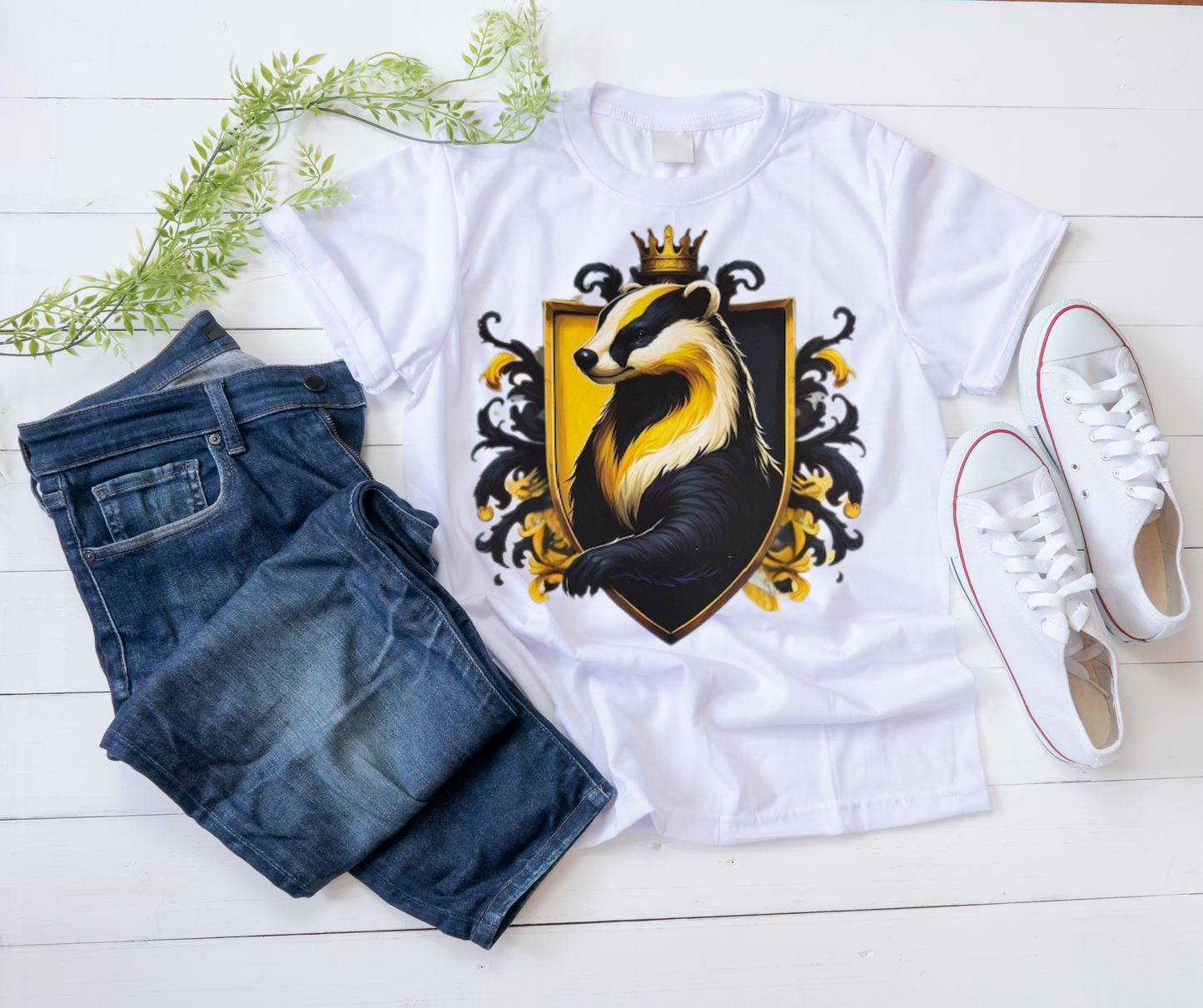 HP - Hufflepuff House Crest Tshirt