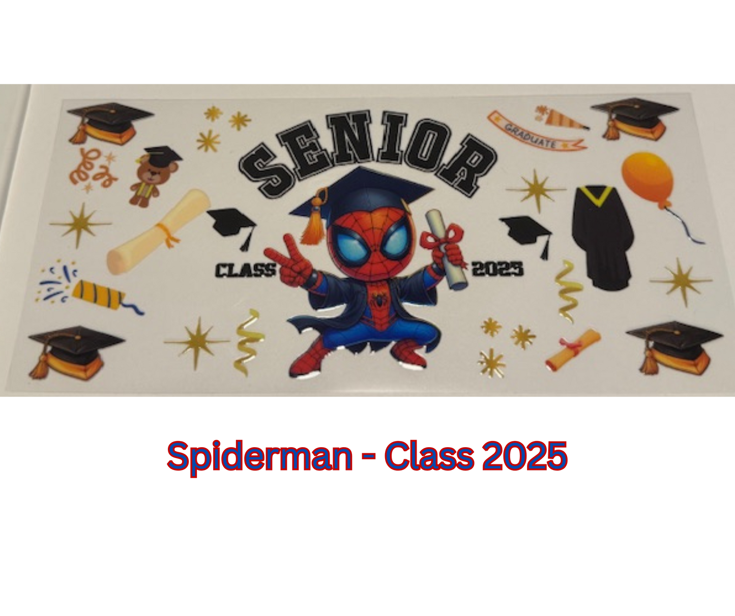 Spiderman - Class of 2025 16oz cup wrap