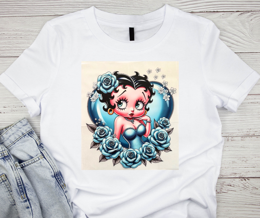 Betty Boop in blue Tshirt