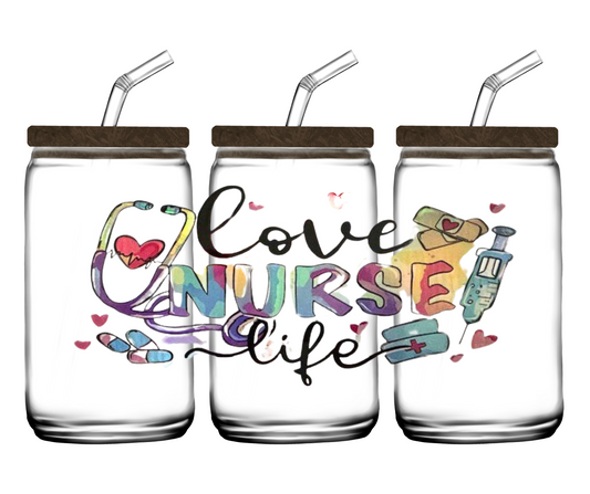 Holographic Love Nurse Life 20oz Tumbler