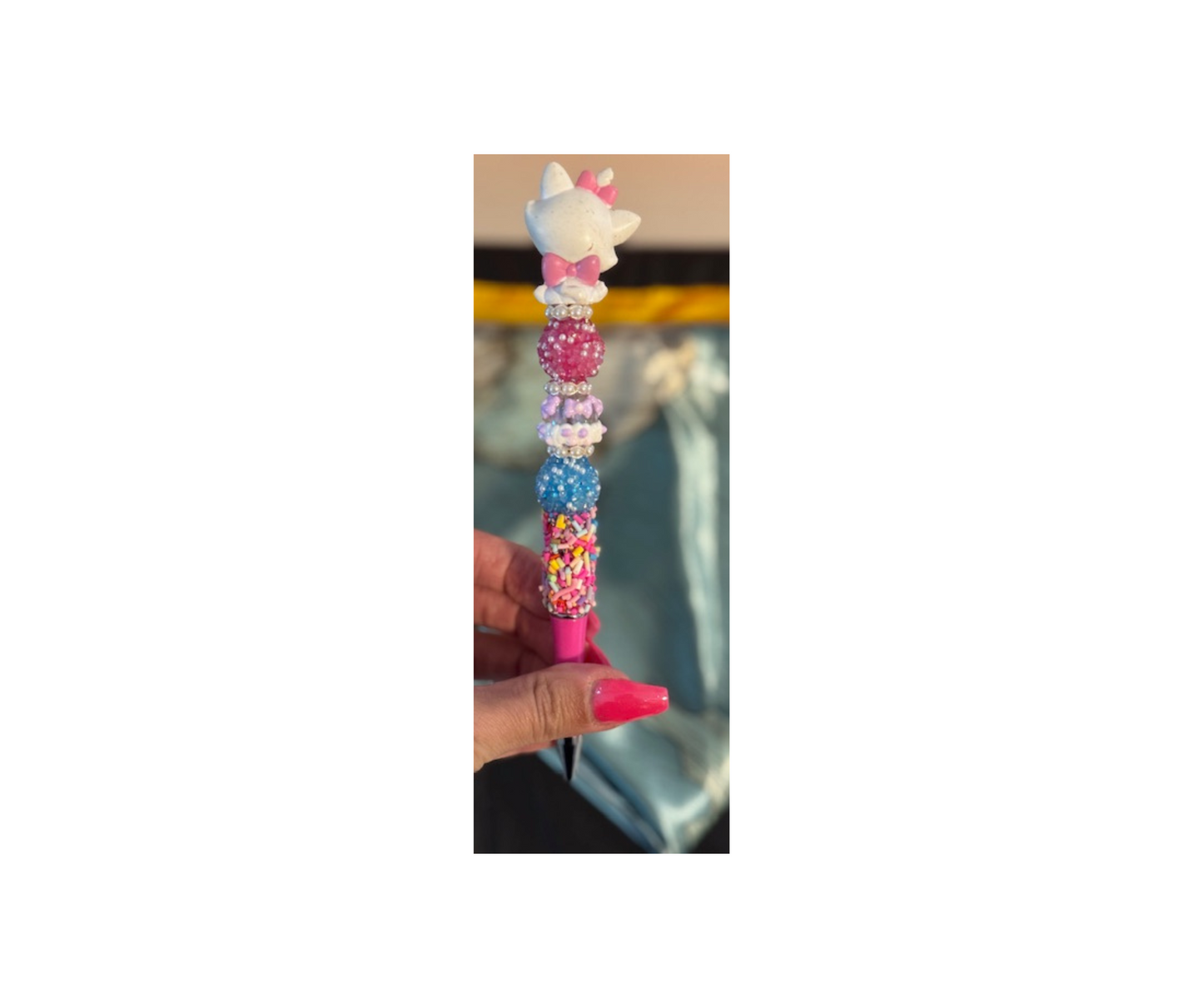 Marie (Aristicats) Sprinkle Wrapped Pen