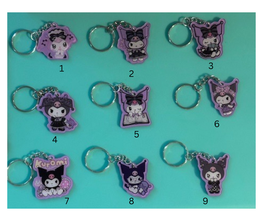 Kuromi Acrylic Keychains