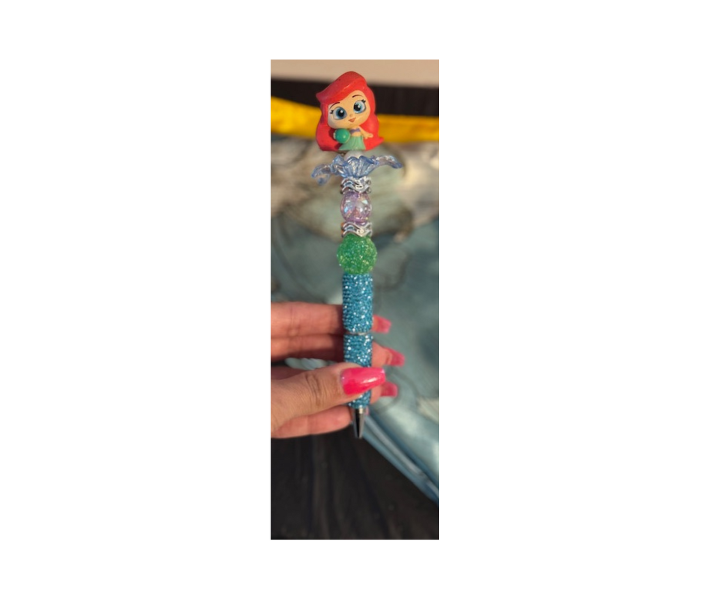 Ariel The Little Mermaid Rhinestone Pen
