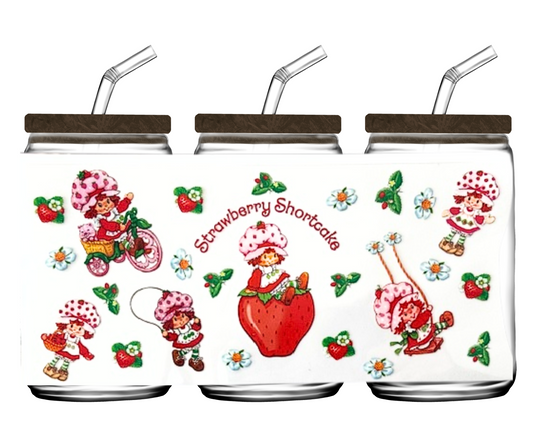 Strawberry Shortcake (Original 80's) - 16oz or 20 oz cup wrap