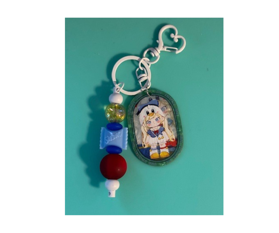 Dora Plaque Beaded Keychains