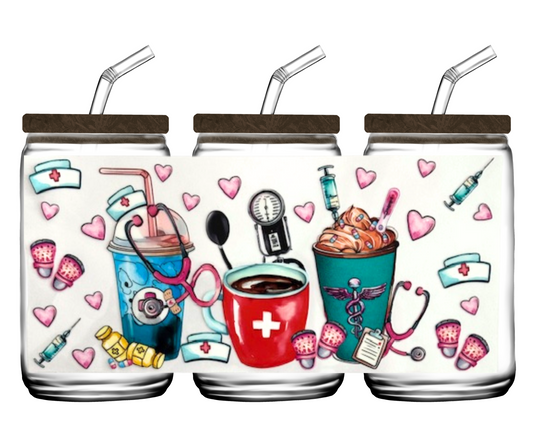 Nurse Life - 16oz or 20 oz cup wrap