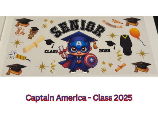 Captain America - Class of 2025 16oz cup wrap