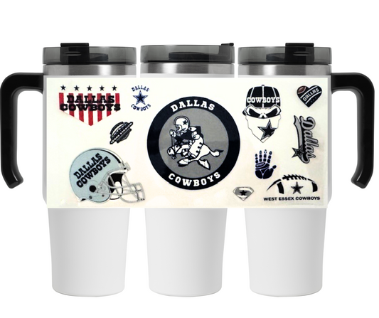 Dallas Cowboys 30oz Custom Stainless Steel Insulated Tumbler