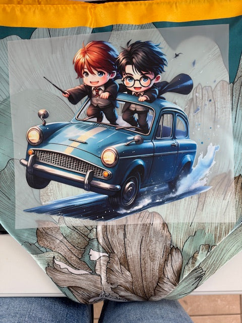 HP - Harry and Ron in the Flying Ford Anglia Tshirt