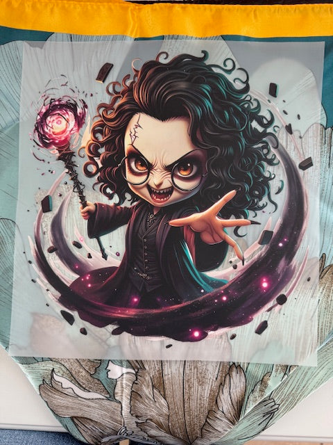Dark Wizard with Pink Stoned Staff