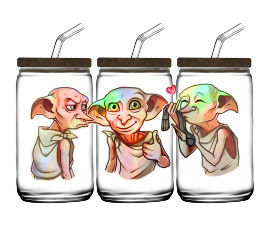 Holographic Doby 16oz or 20oz Glass Tumbler