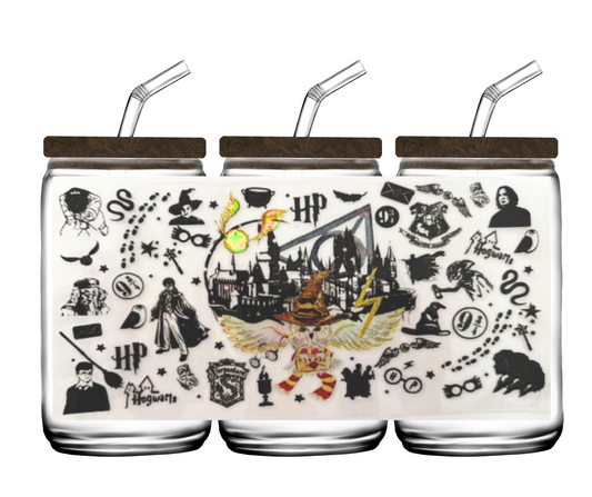 Holographic Hogwarts 16oz or 20oz Glass Tumbler