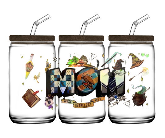 Holographic Ravenclaw MOM 16oz or 20oz Glass Tumbler