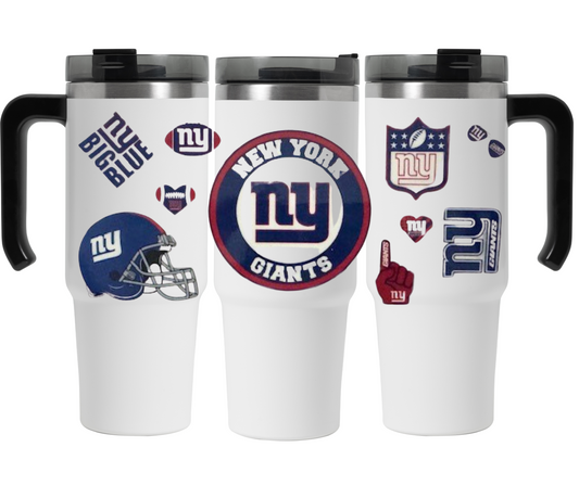 New York Giants 30oz Custom Stainless Steel Insulated Tumbler