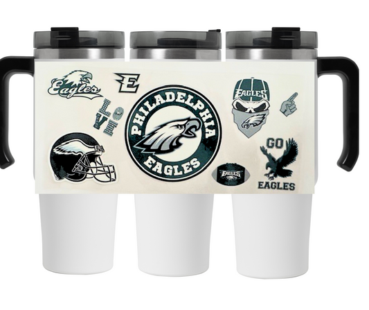 Philadlphia Eagles 30oz  Custom Stainless Steel Insulated Tumbler