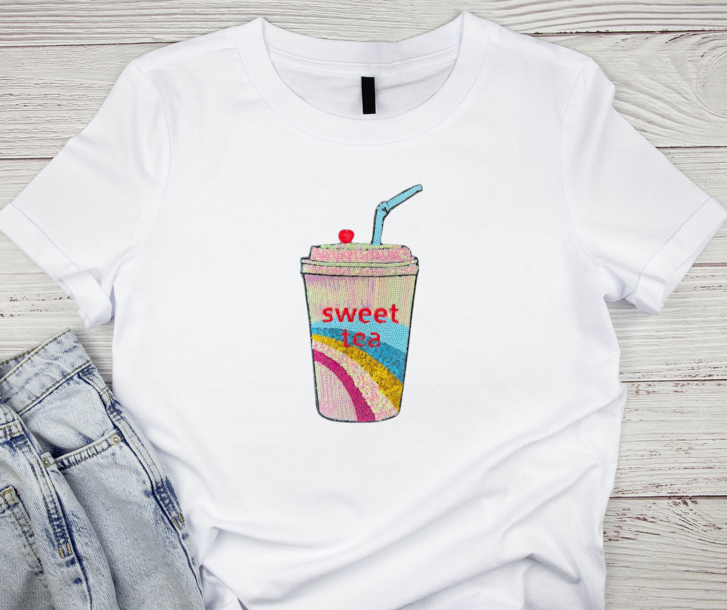 Sweet Tea Iron On Patch